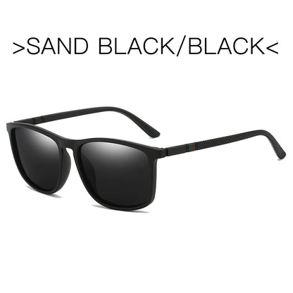 Polarized Sports Sunglasses for Men – Lightweight Comfortable Square UV400 Eyewear with Original Case