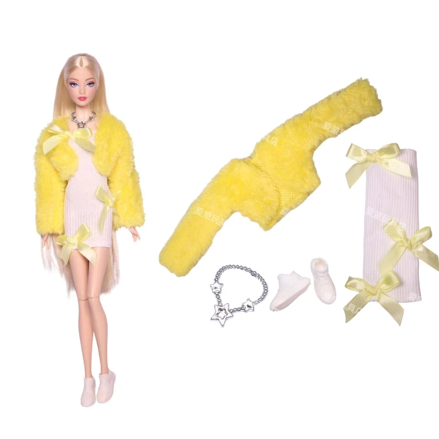 Doll Clothes for 30CM Barbie – Short Skirt, Outer Garment, Pants & Shoes Accessories