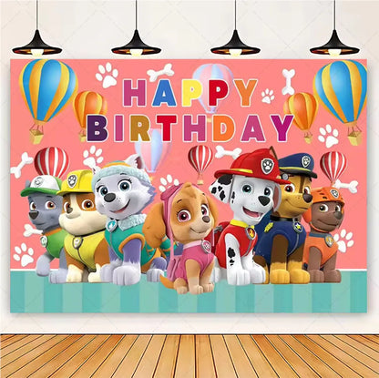 PAW Patrol Skye Pink Birthday Party Decorations Set – Foil Balloon Backdrop, Disposable Tableware & Baby Shower Supplies for Girls Kids Gifts