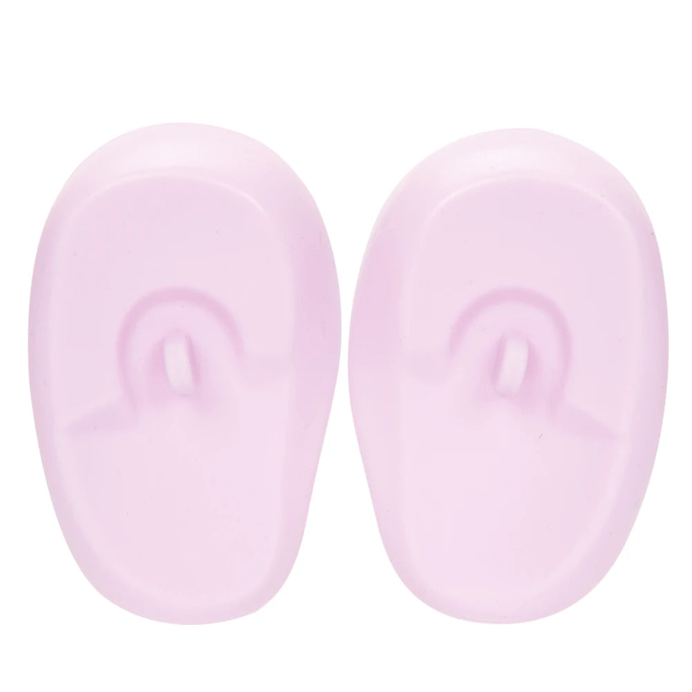 Silicone Ear Covers - Waterproof Hairdressing Ear Caps, Earmuffs for Shower, Salon, Bathing & Spa Use