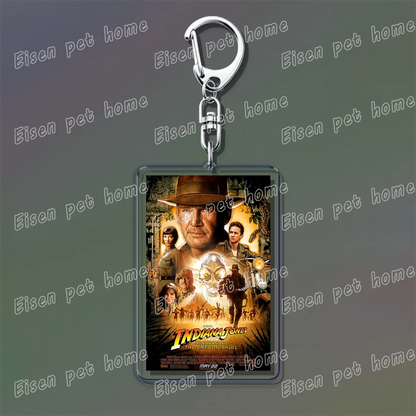 Classic Movie Keychains – Jaws, Fight Club, Avatar Pendant Key Rings for Bags & Fan Gifts