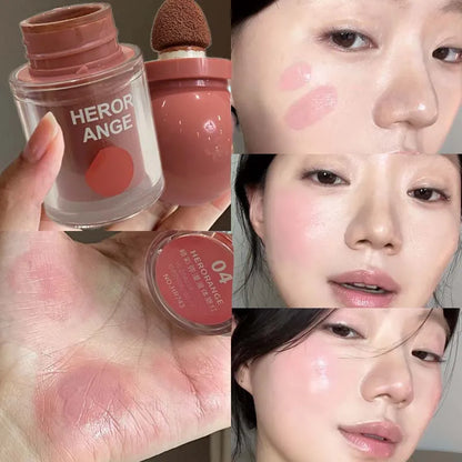 Herorange Dewy Liquid Blush - Blendable, Waterproof Radiant Cheek Tint for Everyday Makeup and Special Occasions