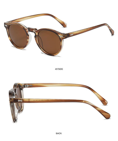 Retro Polarized Sunglasses — Small Round Vintage Shades for Men & Women