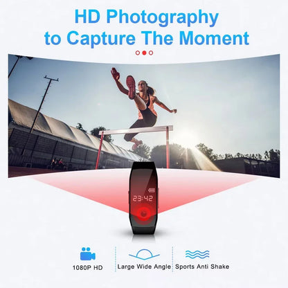 1080P HD Action Camera Watch - Portable Sports Video & Voice Recorder for Outdoor Use and Meetings