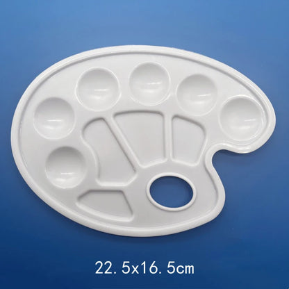 Reusable Plastic Painting Palette – Easy-Clean Paint Tray Art Supply for Acrylic & Watercolor, Ideal for School & Office Artists