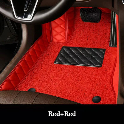 Luxury Double-Layer Car Floor Mats - Custom-Style Interior Floor Protection