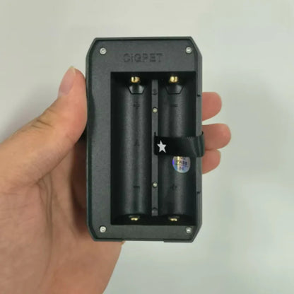 Original Dual Slot 18650 Battery Charger 1–126W with LED Display – Cigpet Capo Fast Charging Dock (Without Battery)