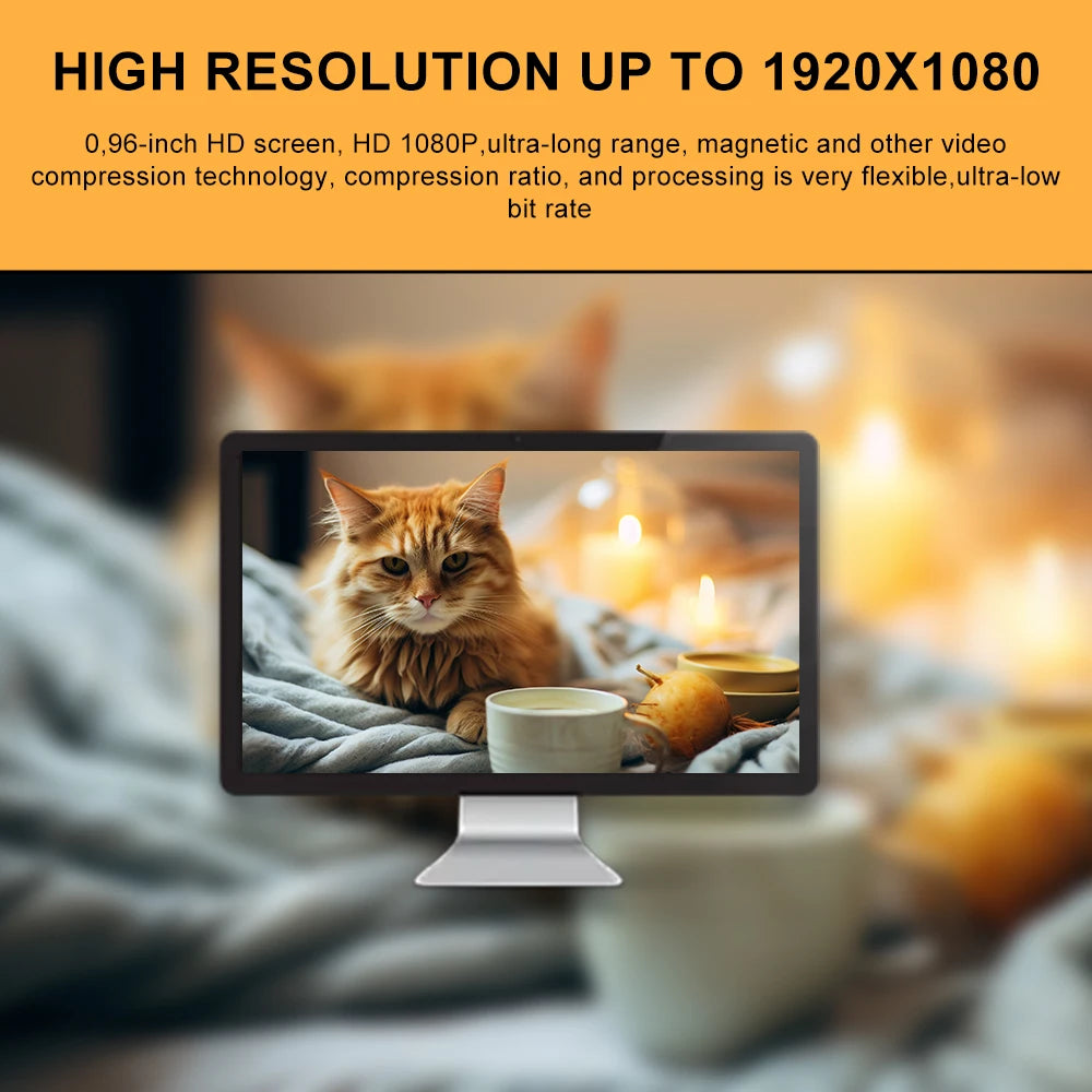 1080P HD Pet Collar Camera - Wireless No-WiFi Video Recorder for Dogs and Cats, Portable Pet Camera Gift