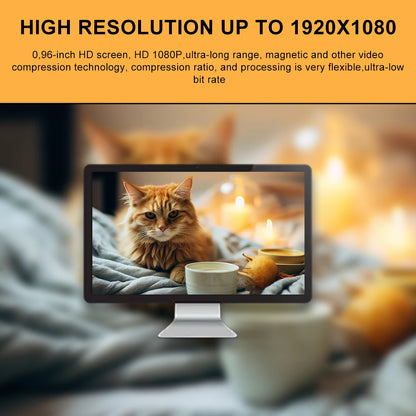 1080P HD Pet Collar Camera - Wireless No-WiFi Video Recorder for Dogs and Cats, Portable Pet Camera Gift