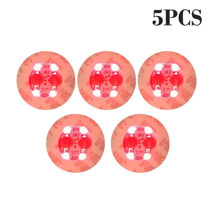 100-Pack LED Tableware Mats & Luminous Cup Stickers — Colorful Flashing Bottle Coasters for Bar, Stall, and Party Lighting