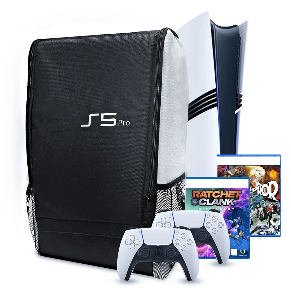 Carrying Case for PS5 Pro Gaming Console – Portable Storage Bag, Backpack & Organizer for Travel & Accessories