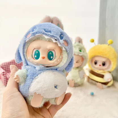 Cute Cartoon Green Dinosaur Outfit for Labubu Plush – Style Shark Macaron Clothes & Accessories