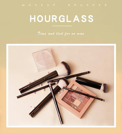 Hourglass Makeup Brushes Set – Powder, Foundation, Concealer, Blusher, Bronzer, Eyeshadow & Eyebrow Sculpting Brushes