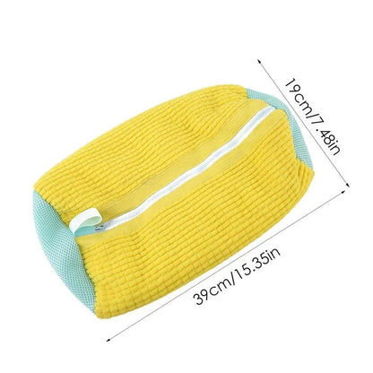 Easy-Clean Cotton Shoe Laundry Bag - Fluffy Fiber Washing Net for Dirt Removal and Anti-Deformation Shoe Organizer