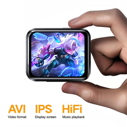MP3 Music Player with Bluetooth 5.4 - HiFi MP4 Walkman, Full Touch Screen, Built-in Speaker, Recorder, Camera, FM & E-book