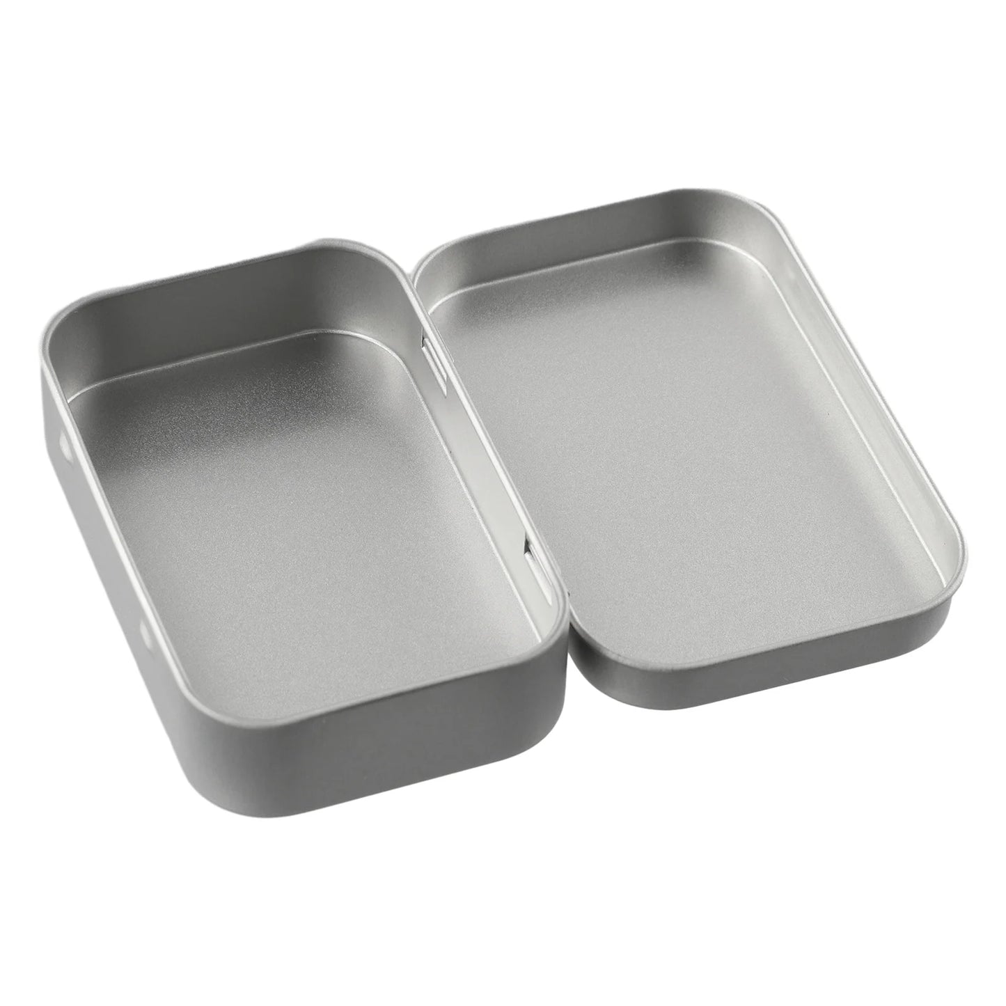 6PCS Mini Metal Storage Boxes — Tin-Plated Slide Cover for Jewelry, Pills, Cosmetics, and Portable Organizer