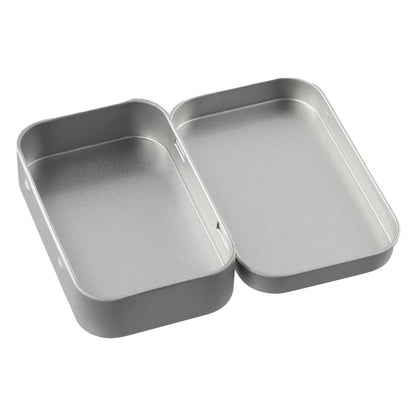 6PCS Mini Metal Storage Boxes — Tin-Plated Slide Cover for Jewelry, Pills, Cosmetics, and Portable Organizer
