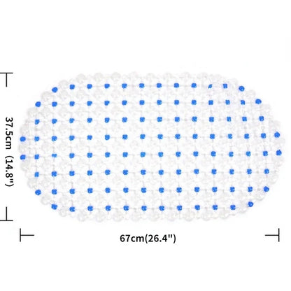 PVC Anti-Skid Bath Mat – Soft Non-Slip Shower & Bathtub Mat with Massage Nubs and Suction Cups