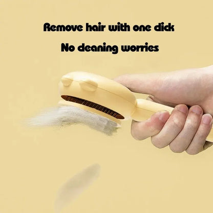 Pet Comb One-Key Hair Removal Cleaning Brush - Magic Massage Grooming Needle Scratcher for Cat Dog Care Supplies