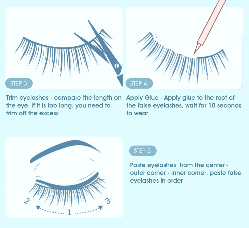 IMAGIC 5ml False Eyelash Extension Glue — Waterproof, Fast-Dry, Long-Lasting Transparent Eyelash Primer Tool with No Irritation