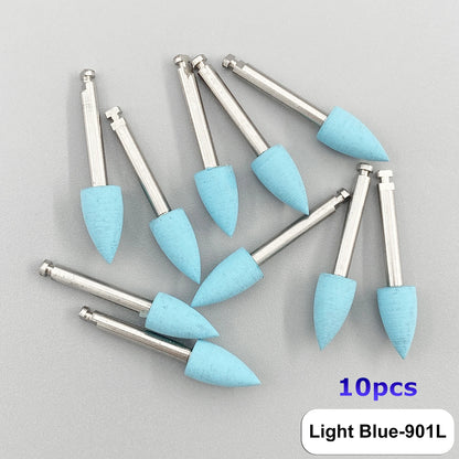 WELLCK Dental Silicone Grinding Heads – 12/10pcs Teeth Polisher for Low-Speed Dental Tools & Lab Use