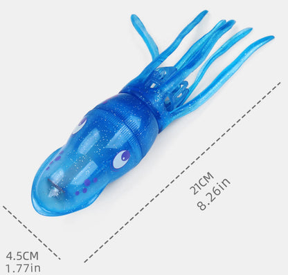 Crocichi Pool Toys – Electric Squid Bath Tub Toy for Toddlers (3-4 Years), Light-Up Fish Bathroom Toy for Kids (4-8 Years), Preschool
