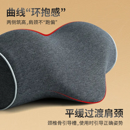 Ergonomic Memory Foam Cervical Pillow: Portable Anti-Arch Neck Support for Travel and Sleep Comfort