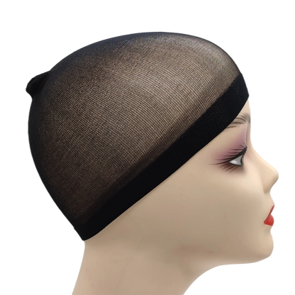 Ventilated Nylon Mesh Wig Cap – Stretchy, Breathable, Extra Thin Stocking Hairnets for Wigs, Available in 1/6/12 Bags