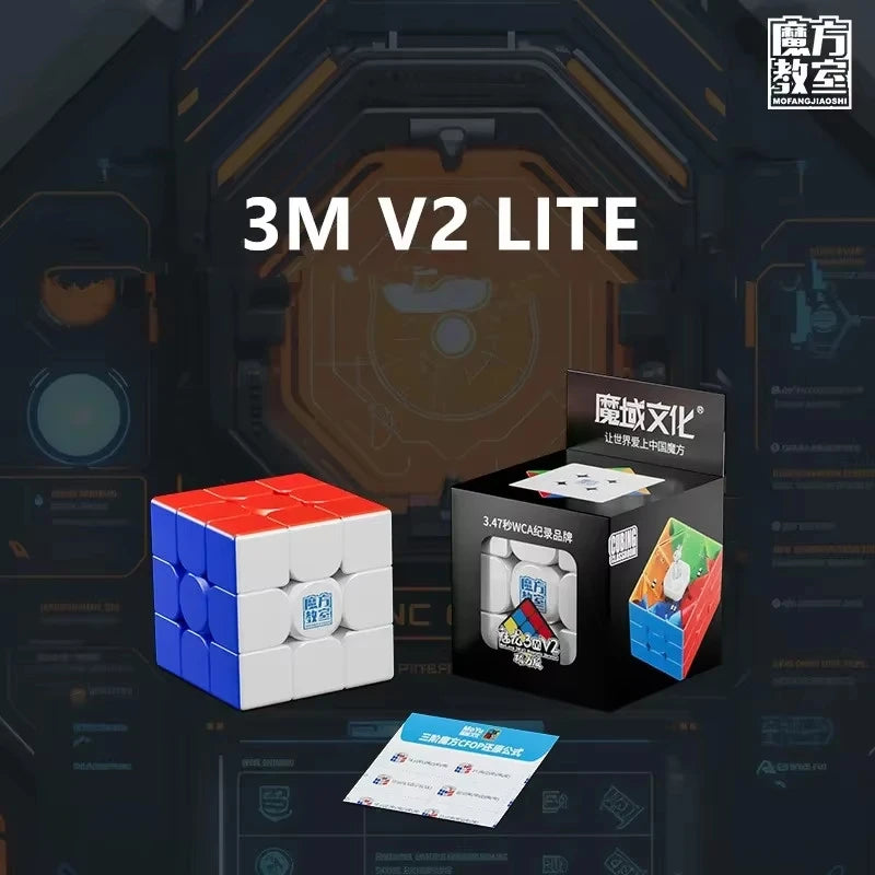 MoYu MeiLong 3M V2 Magnetic Speed Cube - 3x3x3 Professional Magic Puzzle Cube for Kids and Adults