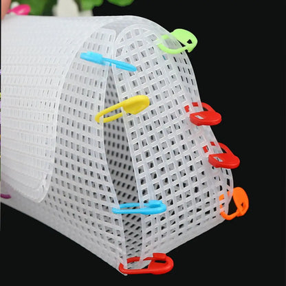 DIY Handcraft Plastic Mesh Cloth for Bag Making - Weaving Material for Latch Hook Bags - Durable Plastic Grid Design