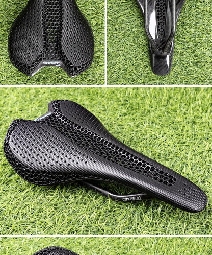 RYET Carbon 3D Printed Bike Saddle – Ultralight 175g Seat for Men & Women Road, MTB, Gravel, Triathlon Cycling