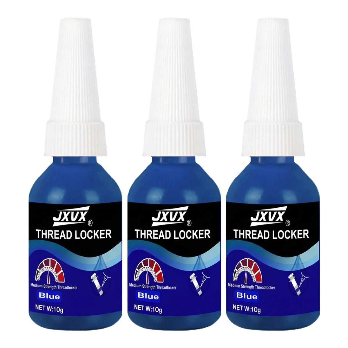 Threadlocker 243/271 Adhesive Sealant - Blue Medium-to-High Strength, Oil & Heat Resistant