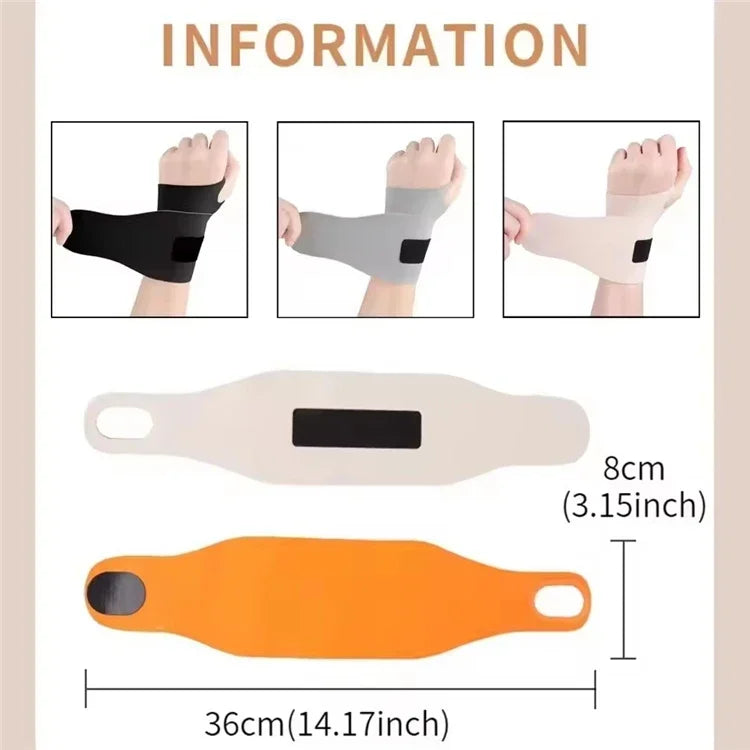 Ultra-Thin Elastic Wristband — Adjustable Breathable Compression Wrist Guard for Tendon Support & Pain Relief