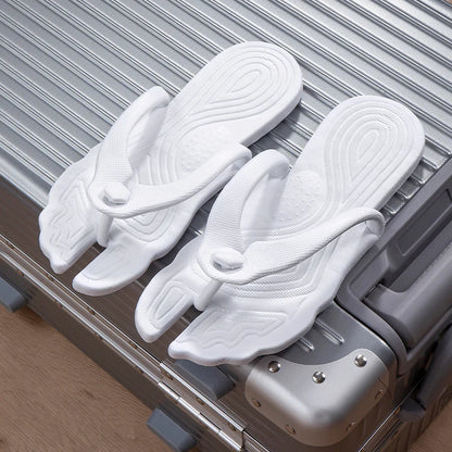 Folding Travel Slippers – Anti-Skid Bath & Beach Flip-Flops for Couples