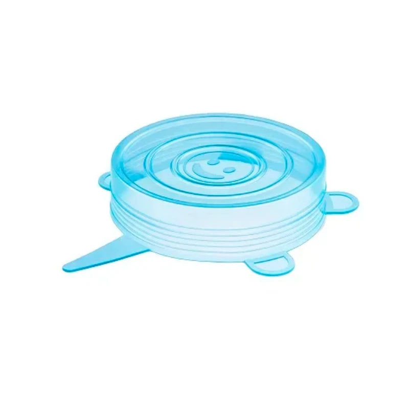 Silicone Stretch Can & Jar Lids (6PCS) – 2.6 Inch Food-Safe Reusable Covers for Yogurt, Bowls & Containers