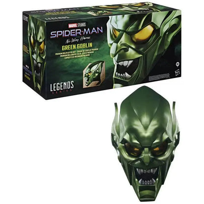 Green Goblin Anime Helmet Toy – Creative Cartoon Figure Ornament for Boys, Fun Collectible Birthday Gift for Classmates