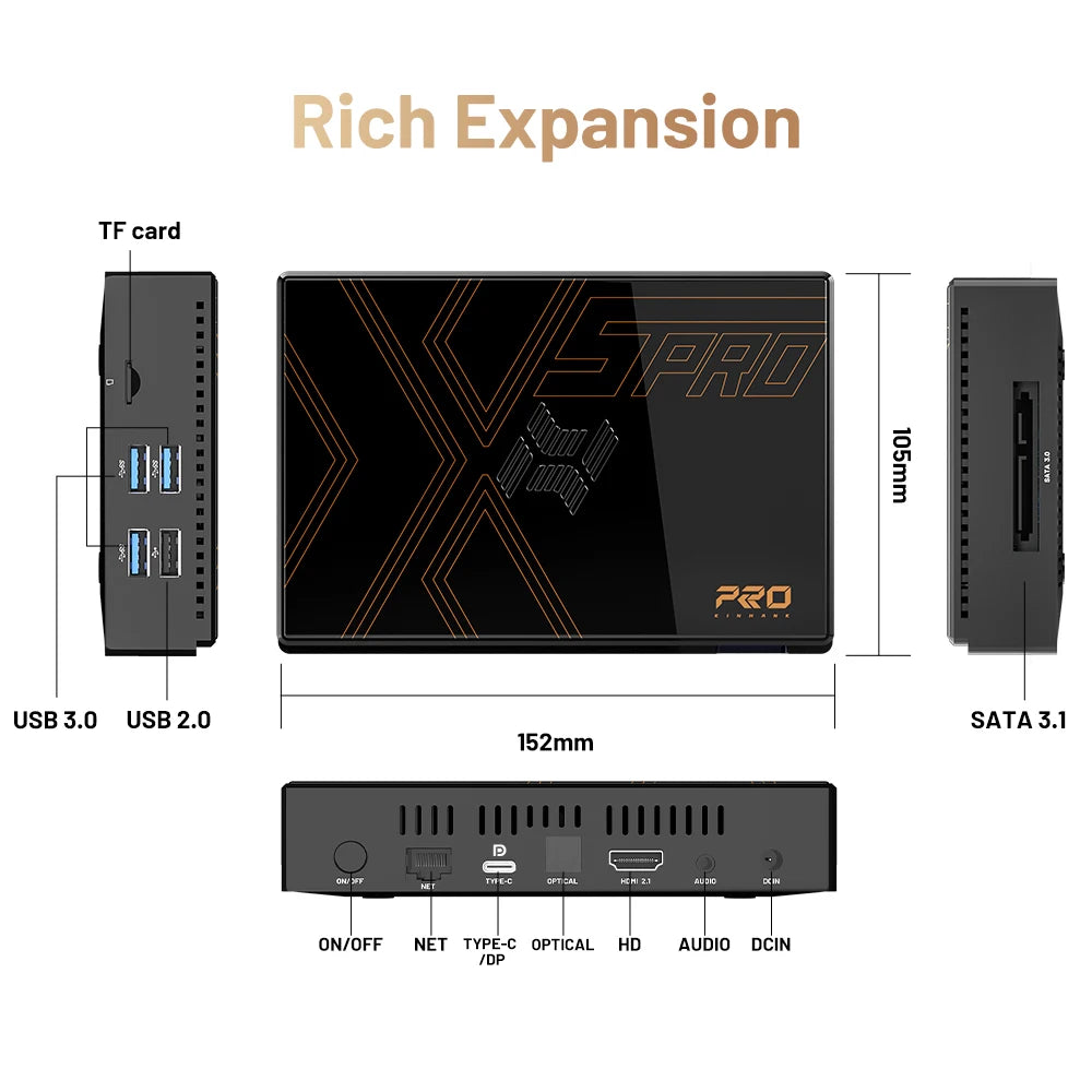 Kinhank Super Console X5 PRO – Retro Video Game Console with 16,000 Games, Plug & Play, PS2/WII/SS/DC/N64, Android 12 TV Box, 4TB