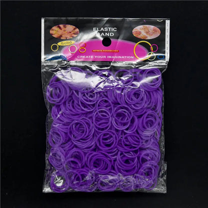 Pantone Color Rainbow Rubber Bands for Loom Bracelets – Western European Style DIY Arts & Crafts Kit