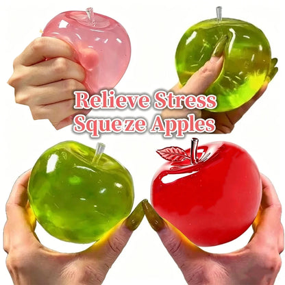 Squishy Apple Fidget Toy - Slow-Rising Fruit Stress Relief & Sensory Toy
