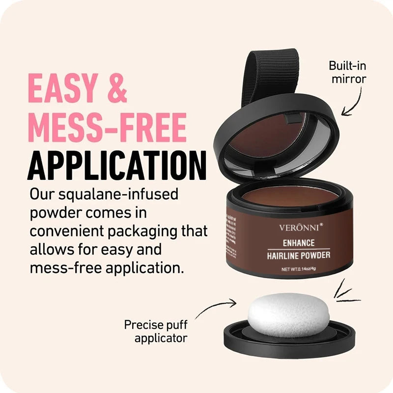 # Hairline Powder Root Cover Up - Waterproof Hair Concealer for Natural-Looking Hairline Coverage