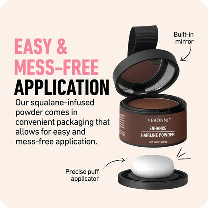 4g Hairline Powder – Instant Root Cover-Up and Hair Concealer in 14 Colors for Natural-Looking Coverage