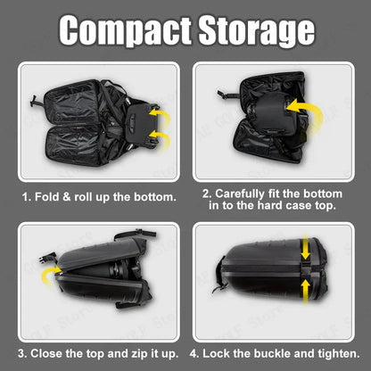 PlayEagle Hard Top Golf Travel Bag with Wheels — Foldable Hardcase with Support Rod, Portable Golf Bag 2024 HKB001