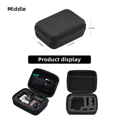 Large Carry Case Storage & Travel Bag for GoPro Hero 13–8, Insta360 X5–X3, DJI Action 5–3, AKASO, SJCAM