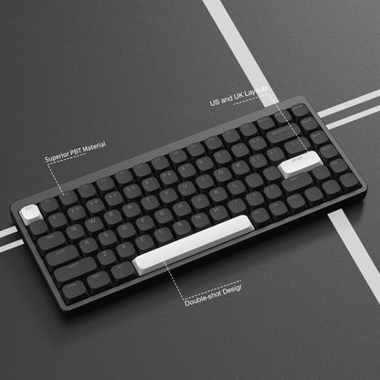 143-Key Low-Profile PBT Keycap Set - Double-Shot Keycaps for Gateron & Cherry MX Switches