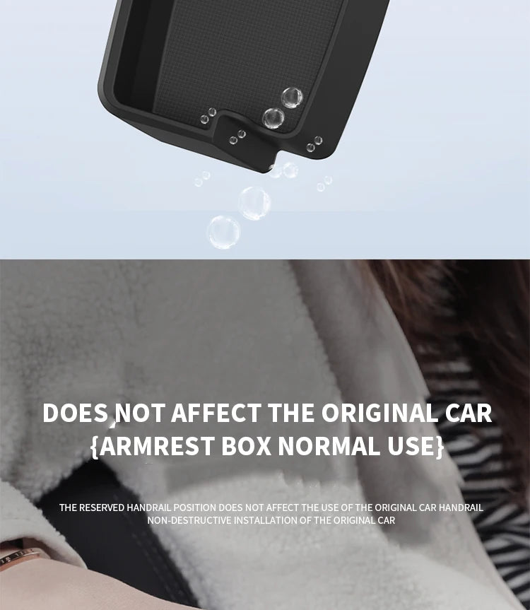 Central Armrest Storage Box for Tesla Model Y/3/3 Highland – Multi-Functional Glasses & Phone Organizer Case, 2024 Accessory