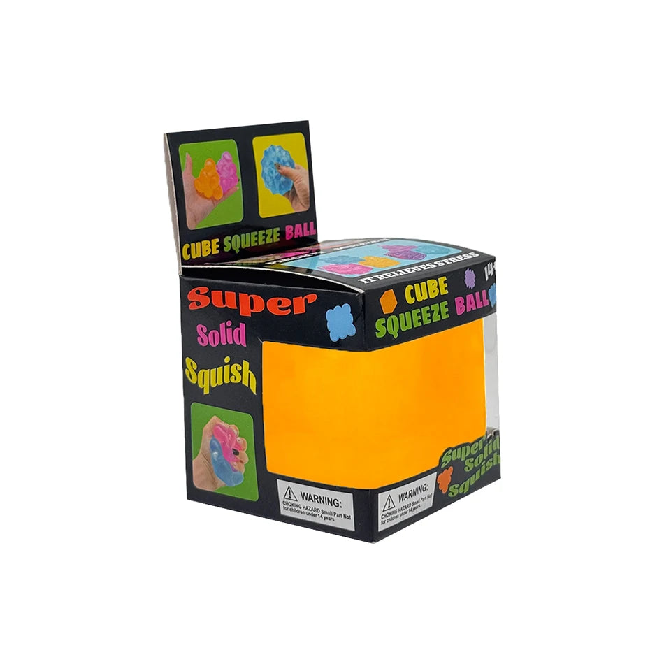 NeeDoh Nice Cube Sensory Fidget Toy – Stress Relief Anxiety Cube, ADHD Focus Calming Desk Gadget for Kids & Adults