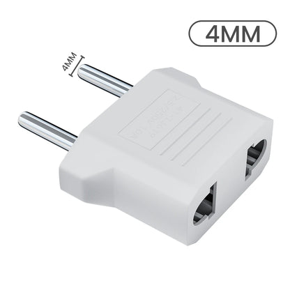 US to EU Plug Adapter - Universal Travel Power Converter for American, China & Korea Plugs 4.0/4.8mm