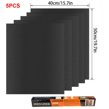 Reusable BBQ Grill & Oven Mat - Non-Stick Heat Resistant Baking Liner for Grilling, Cooking & Oven Protection