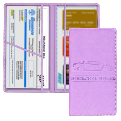 Car Registration & Insurance Holder – Vehicle Glove Box Organizer for Auto & Truck