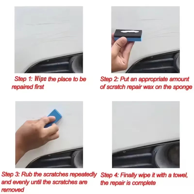 Car Scratch Remover Polish - Auto Paint Swirl Repair Wax & Body Care Compound